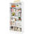 7-Tier Modern White Library Bookshelf