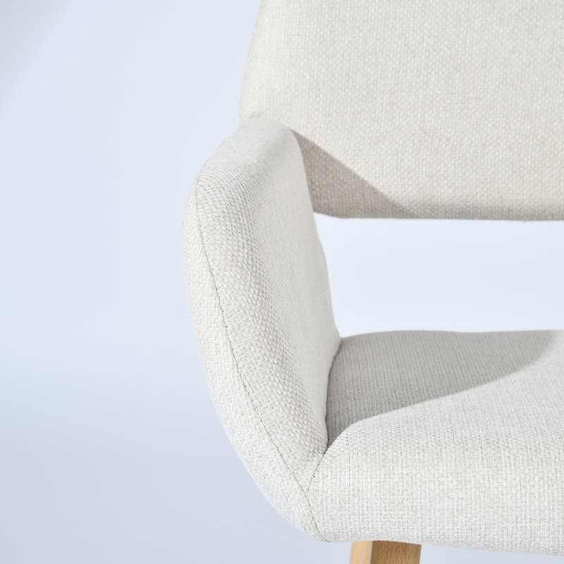 Ensemble de salle à manger 5 pièces 59 "Mid-Century avec chaises rembourrées