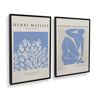 Ensemble de 2 Matisse La Gerbe et Blue Nude