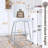 Bar Stools Set of 4,Counter Height Bar Stools with Back,Modern Faux Leather Kitchen Stools-899347624-899347630