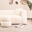 Beige moderne pour chambre à coucher - accoudoir carré, 3, confortable et élégant, convient au salon, au bureau, à la salle de conférence