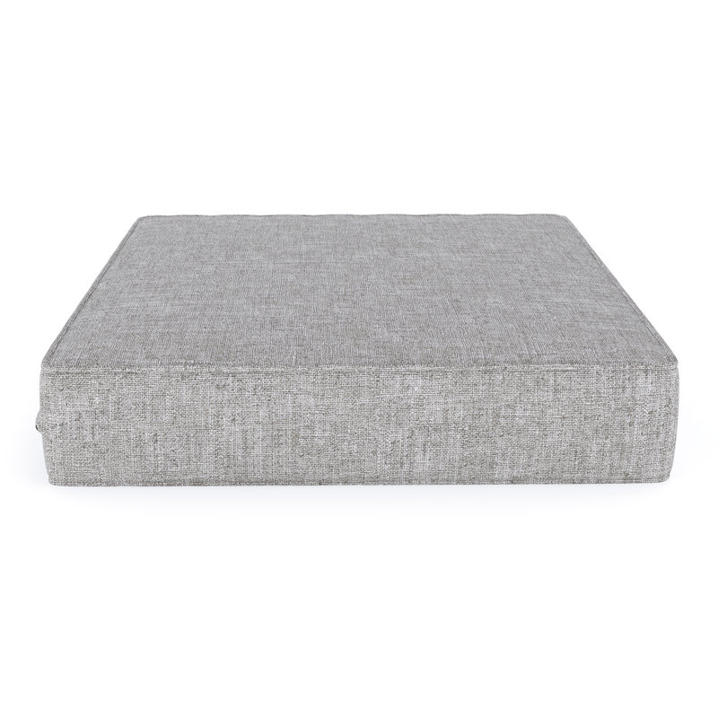 Sunbrella® Outdoor Ottoman Cushion, Canvas Granite Sunbrella® Canvas, 3.5" H x 23.5" W x 20.5" D