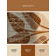 Tapis beige lavable à la machine à motif de feuilles de bananier à motifs géométriques modernes - reliure beige-102341191