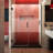 DreamLine Unidoor Plus 46.5 - 47 inch W x 72 inch H Frameless Hinged Shower Door in Matte Black-121735858-122534165
