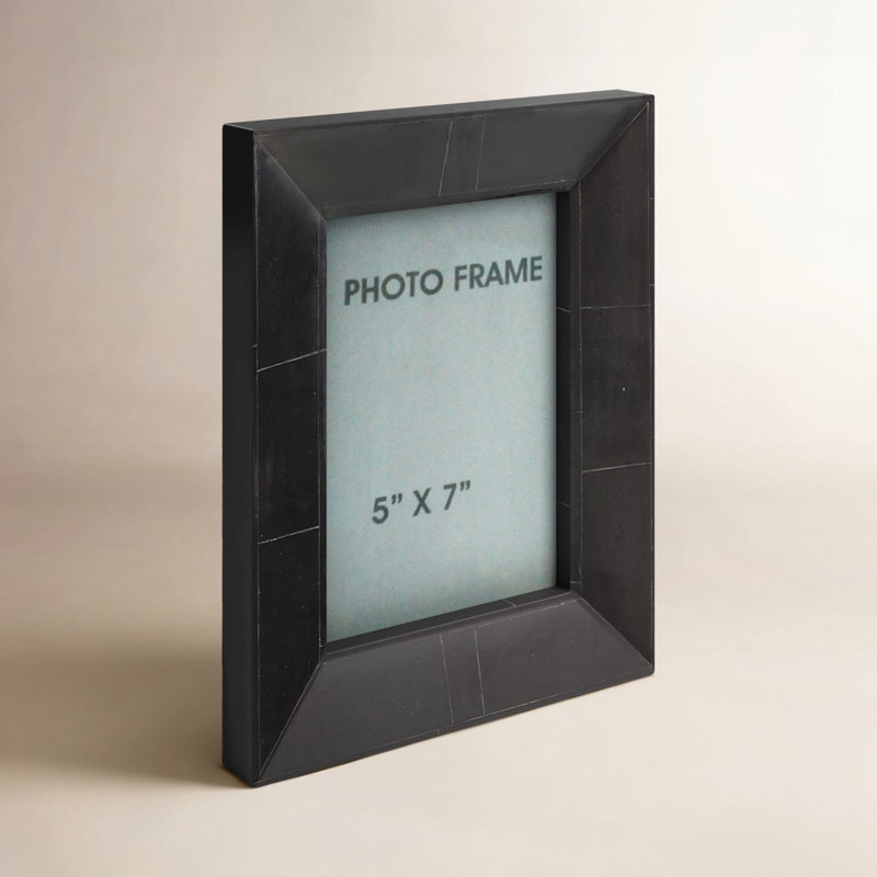 Ayrton Black Matte Picture Frame, 5" x 7"