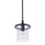 Luminaire suspendu d'extérieur 1 lumière H 9,65 po Ammadas-315605980