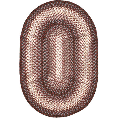  Braided Rug Washable Indoor/Outdoor Black/Brown/Tan/Gray Rug