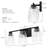 Hunter Erling 3 Light Medium Bathroom Vanity Wall Light Fixture