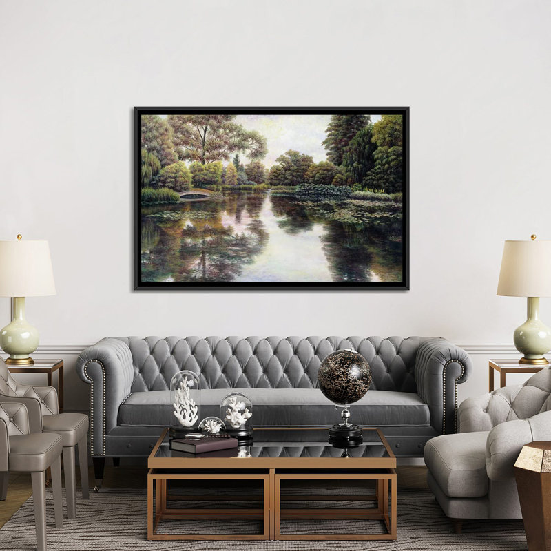 «Nature's Tapisserie», reproduction sur toile, H 40 po x l 60 po x P 1,5 po, Toile avec cadre noir