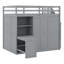Lit mezzanine avec garde-robe, bureau et tablettes-1568461699