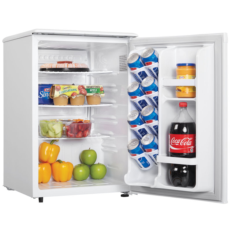 Deisgner 2,6 pieds cubes Mini réfrigérateur de comptoir, Blanc