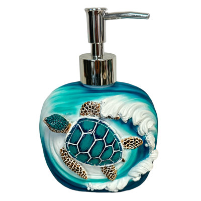 Sea Turtle Waves Soap Pump Bottle