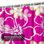 Rideau de douche imperméable à motif floral hibiscus hawaïen avec 12 crochets-854943388