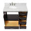 Meuble-lavabo simple 42 po avec plateau en marbre Cambridge-88398718