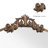 Vintage Ornate Arched Floor Mirror, Metal Framed Dressing Mirror For Entryway, Living Room, And Bedroom-1304583884-1304583885