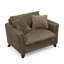 Fauteuil rembourré 46,5 po en velours côtelé-1761710501