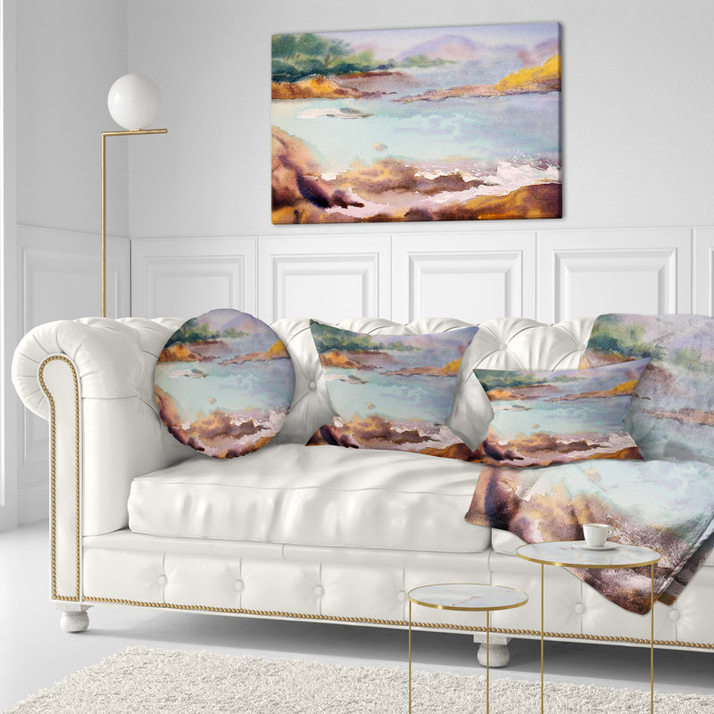 Coussin Seascape, Rectangulaire, 12 po x 20 po