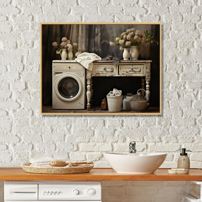 «Farmhouse Laundry Charm II», art mural