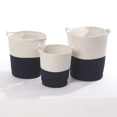 Ensemble de paniers en tissu 3 pièces