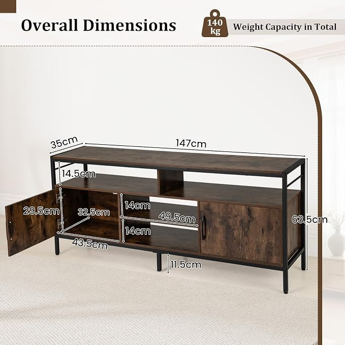 Unfinished TV Stand for TVs up to 58" with Fireplace Included