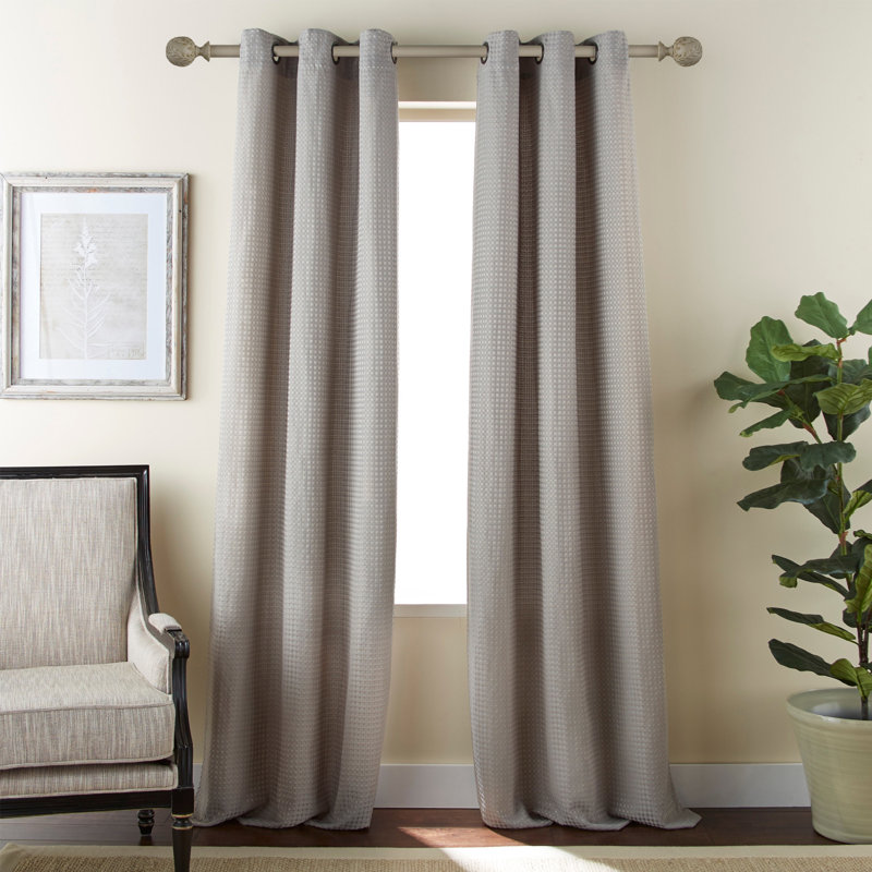 Tringle à rideaux simple Nathaly, De 28 po à 48 po de largeur, Blanc doré de France / décoration doré