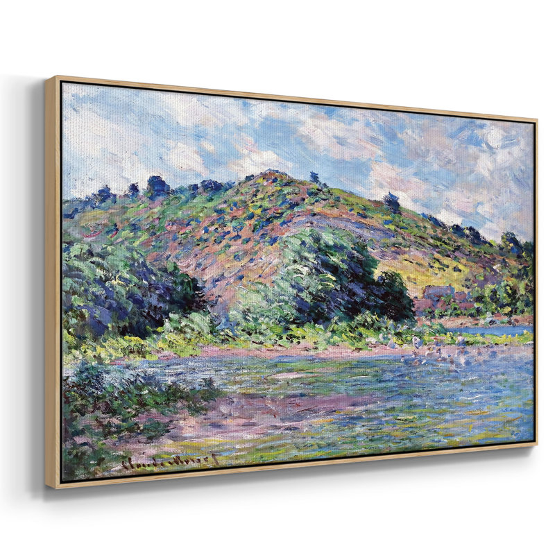 Les rives de la seine au port, reproduction d'art sur toile, H 17 po x l 25 po x P 2 po, Naturel
