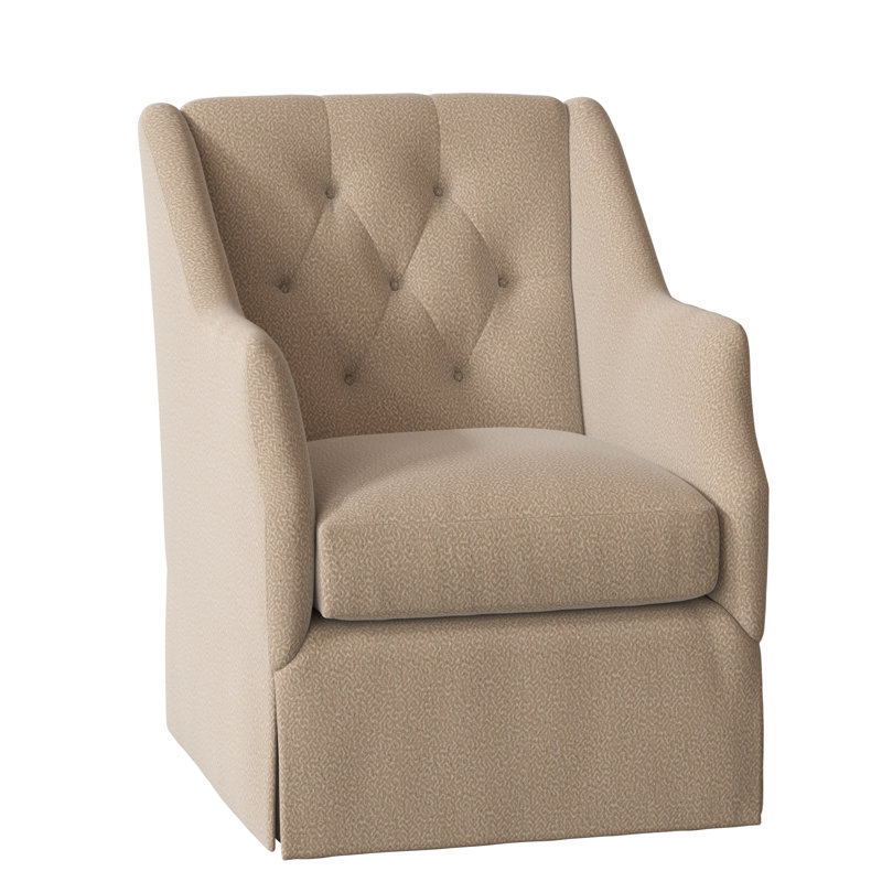 Fauteuil capitonné l 27,5 po Claudette, Blé Maya