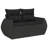  Patio Sofa Set Black With Blue Cushions-745617162-745617165