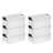 Sterilite 30 Qt 6-Pack & 18 Qt 6-Pack Clear Plastic Stackable Storage Bin w/ Lid