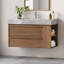 Meuble-lavabo moderne simple 36 po avec plateau en marbre 36 po-697087871