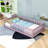 Twin Wooden Floor Bed With Guardrails And Slats-1281819637
