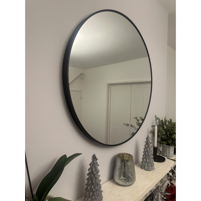 Altham Metal Round Wall Mirror, 80cm H x 80cm W