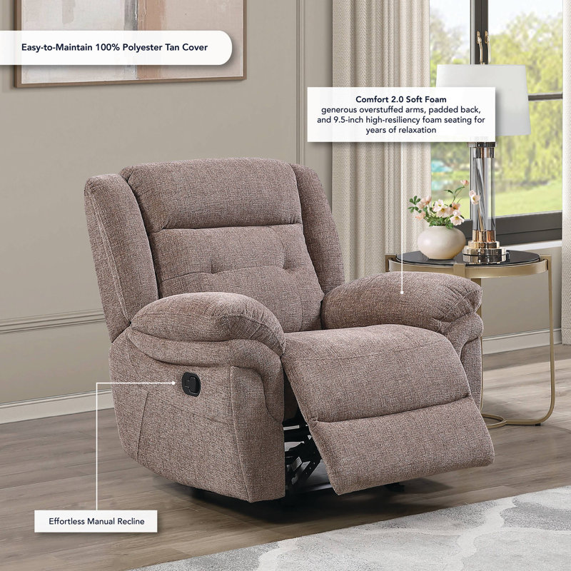 Sydney Tan Manual Recliner