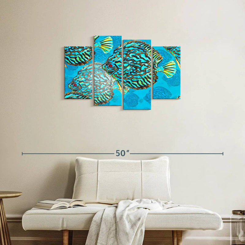 Poissons discus Brampt, H 22 po x l 36 po