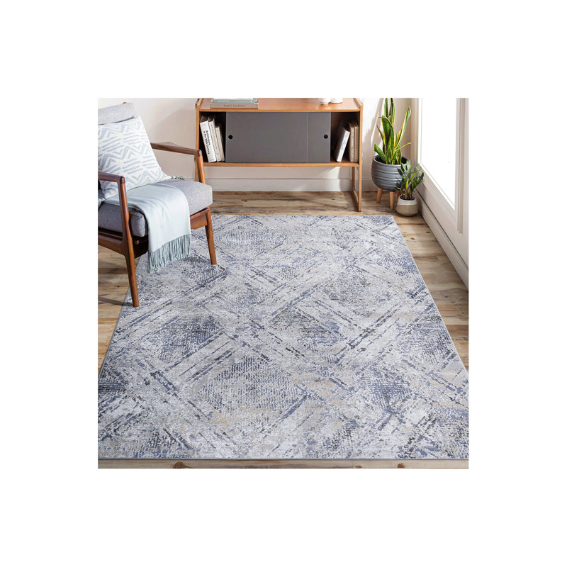 Collection 6X9 Geometric Non-Shedding Living Room Bedroom Dining Home Office Stylish And Stain Resistant Area Rug