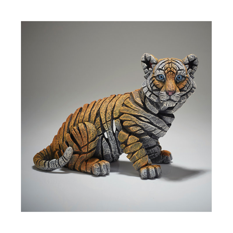 EDGE Sculpture Tiger Cub Figure 6.9in H