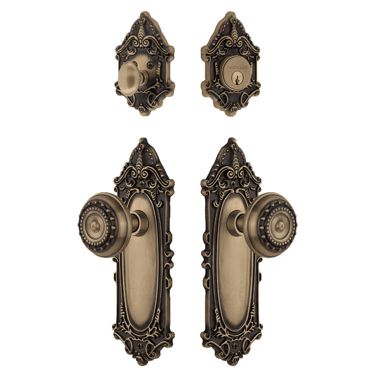 Nostalgic Warehouse Victorian Entry Set with Meadows Knob