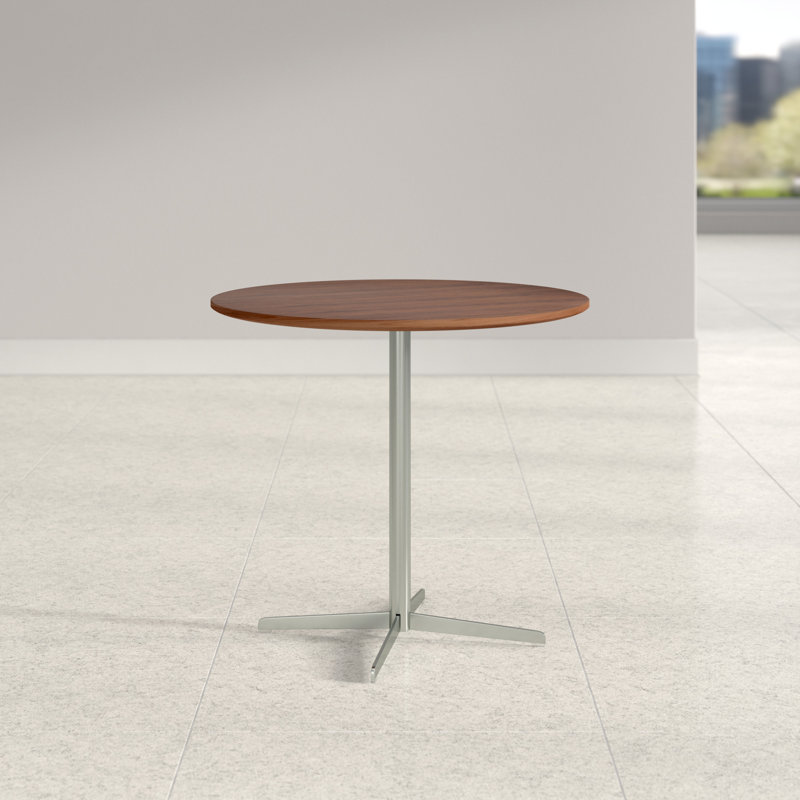 Table de réunion circulaire Kerveen, Noyer, 29" H x 32" L x 32" D