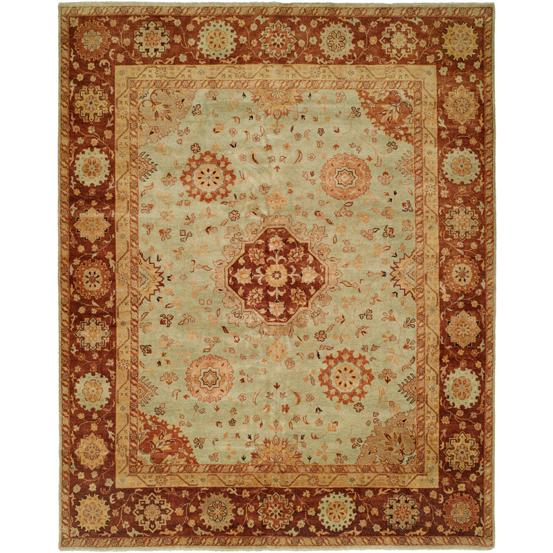 Wool Oriental Area Rug, Rectangle 4' x 6'