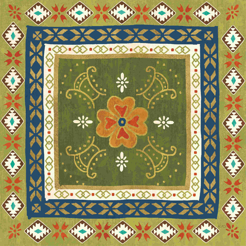 Fête mexicaine III, H 20 po x l 20 po