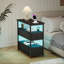 28cm W Metal Bedside Table-616622114