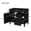 Meuble-lavabo de 36 po sans lavabo supérieur, armoire de rangement moderne avec 2 tiroirs et un tiroir basculant, structure en bois massif-1131078202