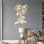 Art mural abstrait de fleurs et de pétales - ACM-1895927555-1895927566