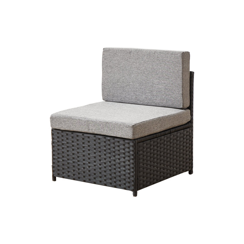 VanGogh 6 - Person Patio Conversation Set with Cushions, Black/Gray