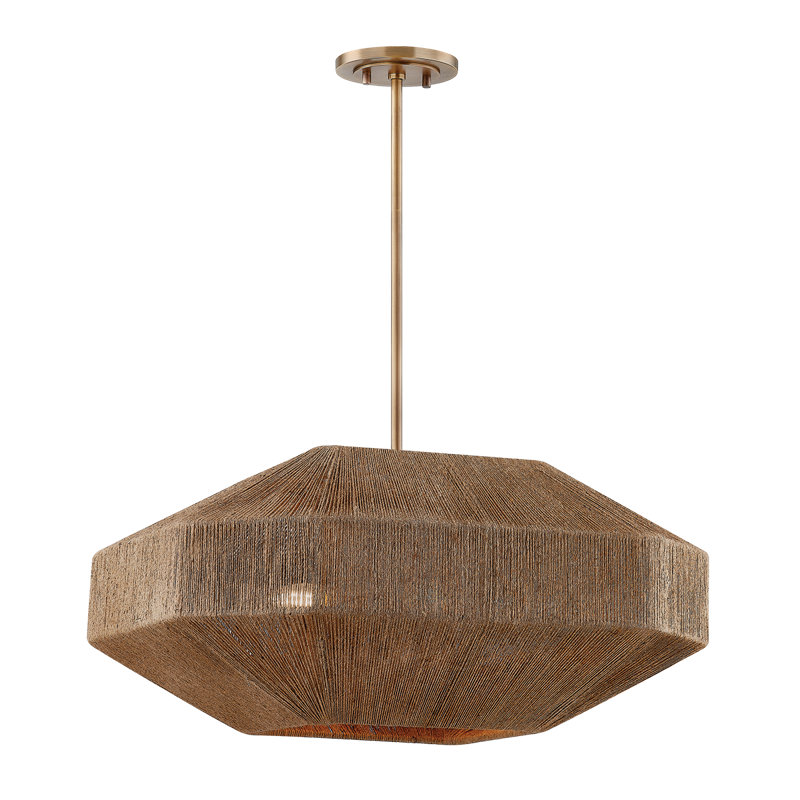 LAKEN Chandelier, 14.25" H x 24" W x 24" D