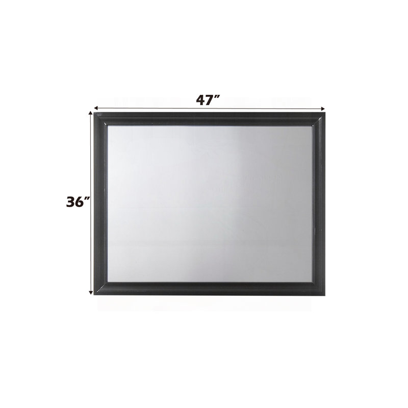 Mirror, 36" x 47", Black