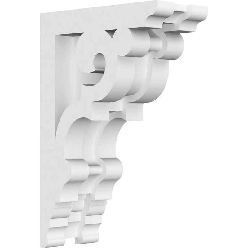 1 7/8"W X 4"D X 6"H Preston Architectural Grade PVC Corbel, 6" H x 4" W x 1.875" D