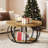 31.5in Round Coffee Table with Storage