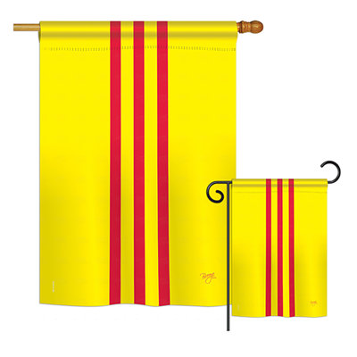 Ensemble de 2 côtés du sud du viêt nam du monde, ensemble de 2 côtés en polyester vertical décoratif