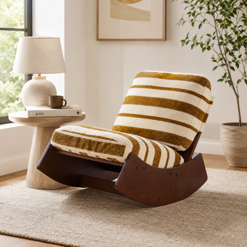 Outdoor Rocker Chair, Grey